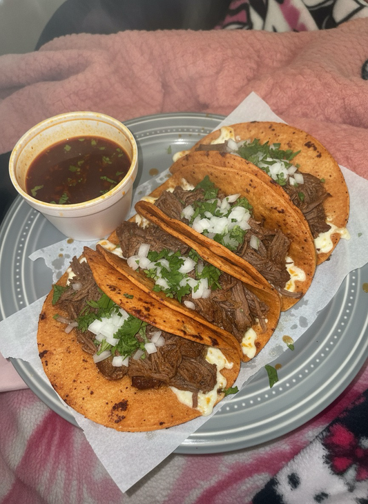 Tacos de Birria con Consomé x4 🌮❤️‍🔥